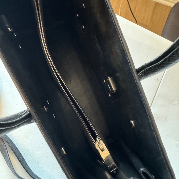 RARE Black YSL Saint Laurent Croc Sac De Jour Small Tote Bag. Fits Everything - Picture 9 of 13